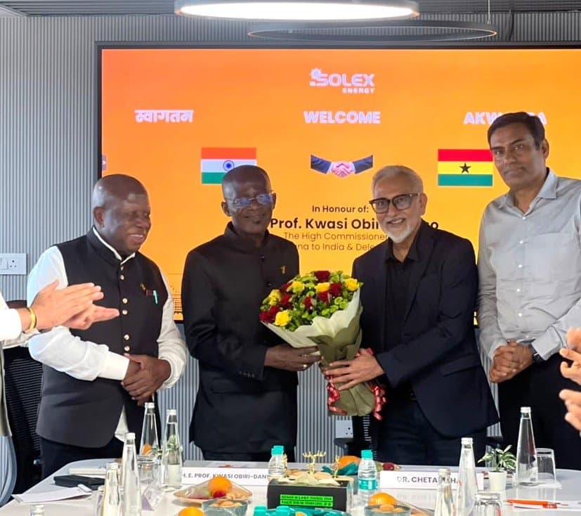 Solex Energy Hosts Ghana High Commissioner to Advance India–Ghana Renewable Energy Collaboration