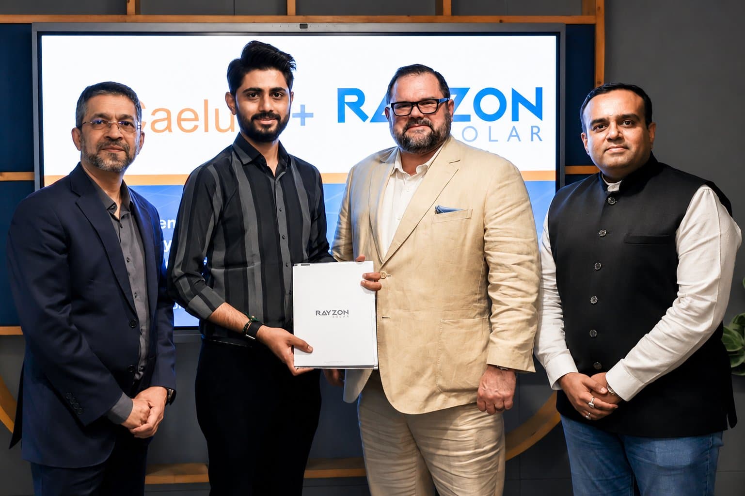 RAYZON Solar and Caelux Partner to Scale Next-Generation Solar Tech for “Make in India” Initiative