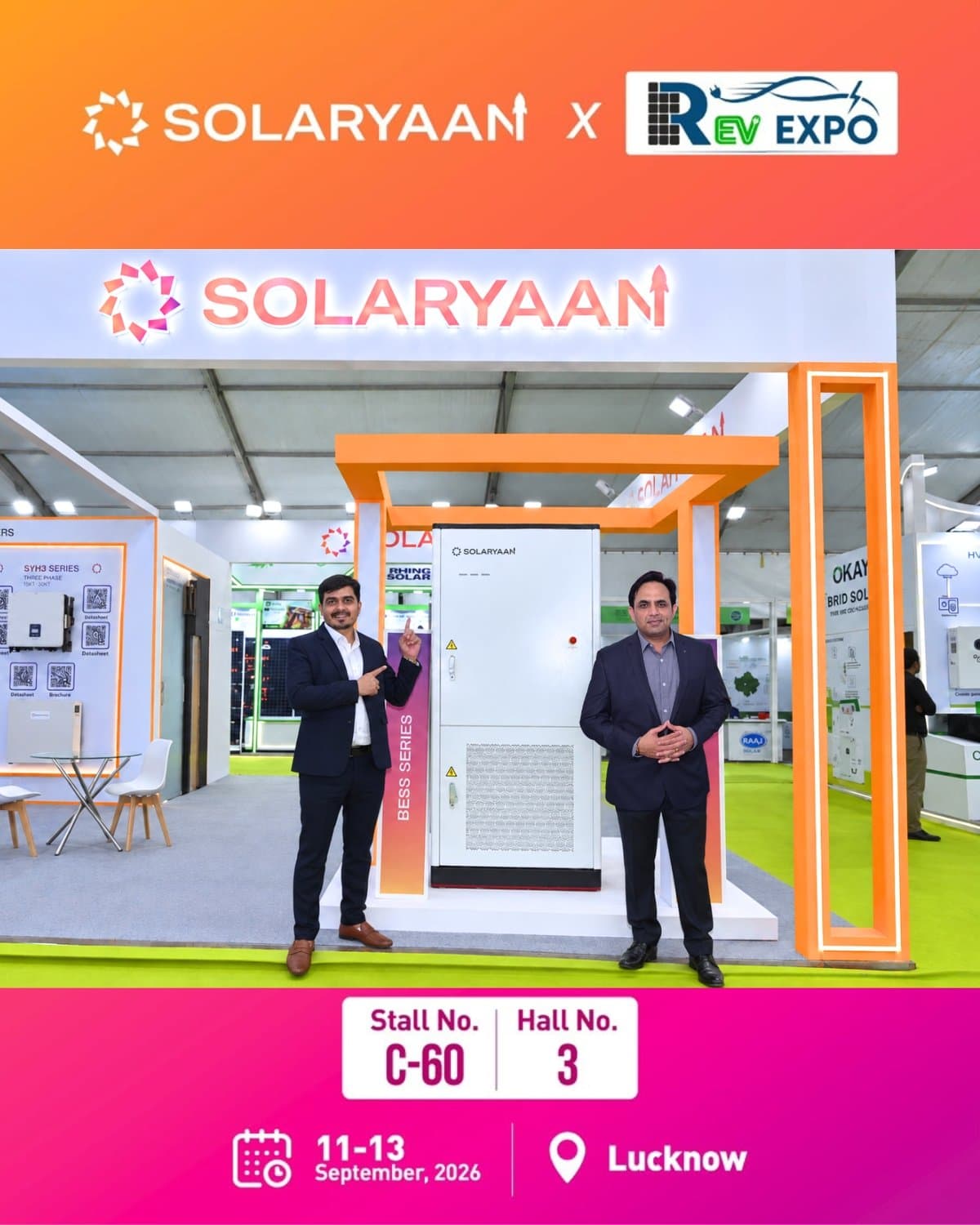 Solaryaan to Launch 125 kW/241 kWh C&I Battery Energy Storage System at REV Expo 2026